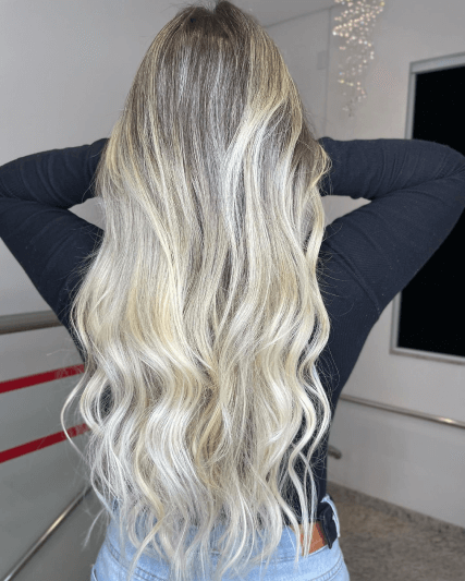 Resultado final com comprimento, volume e acabamento natural